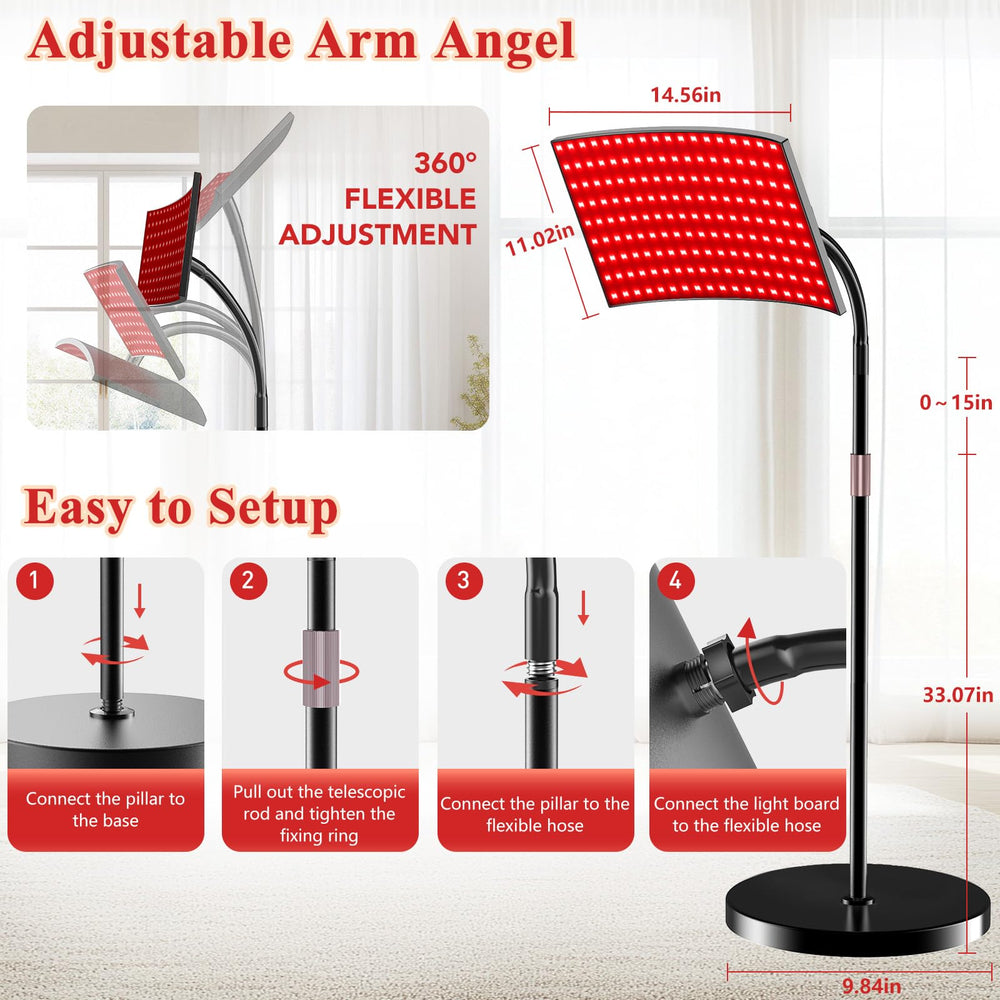 XMZXMZ gooseneck adjustment enables precise targeting.