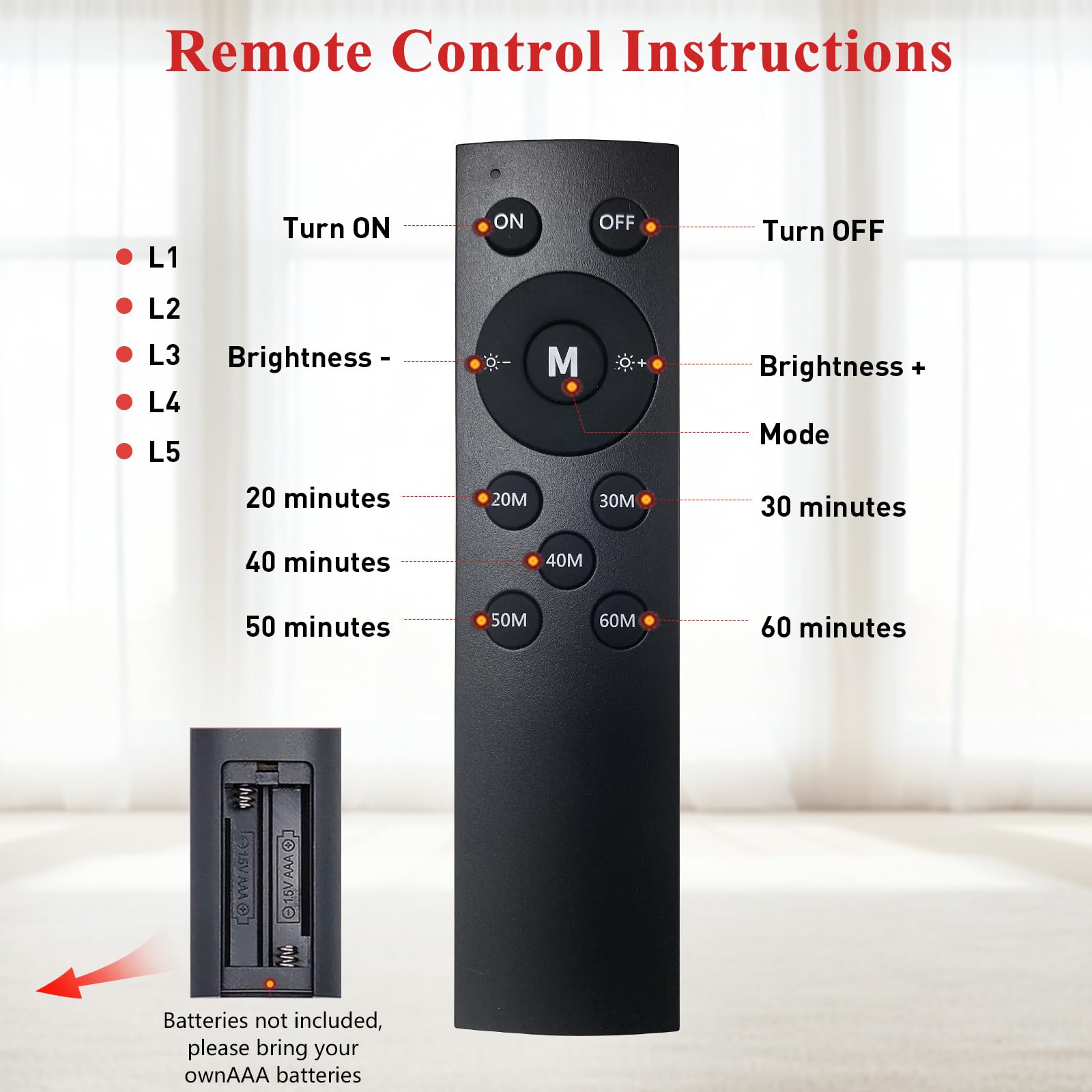 XMZXMZ included stand hook and cord for versatile placement.