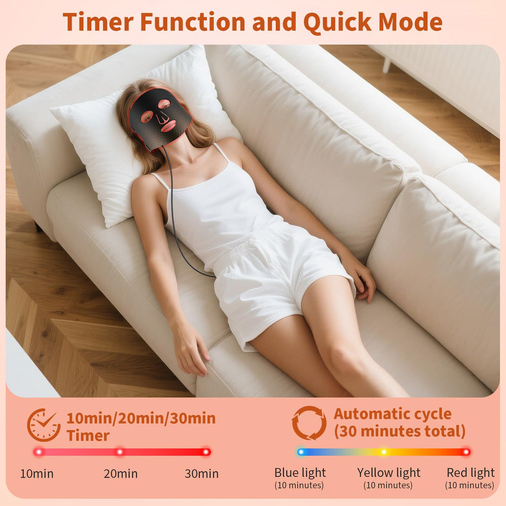 XMZXMZ adjustable strap ensures even light distribution across the face.