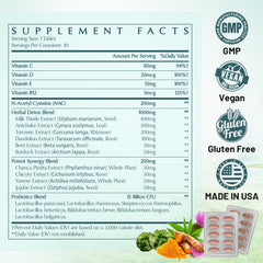 Xontravix Milk Thistle capsules closeup emphasizing premium formula