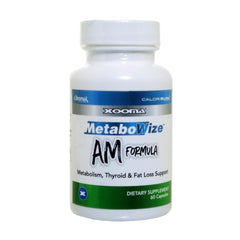Xooma MetaboWize AM bottle shown for morning energy and appetite support.