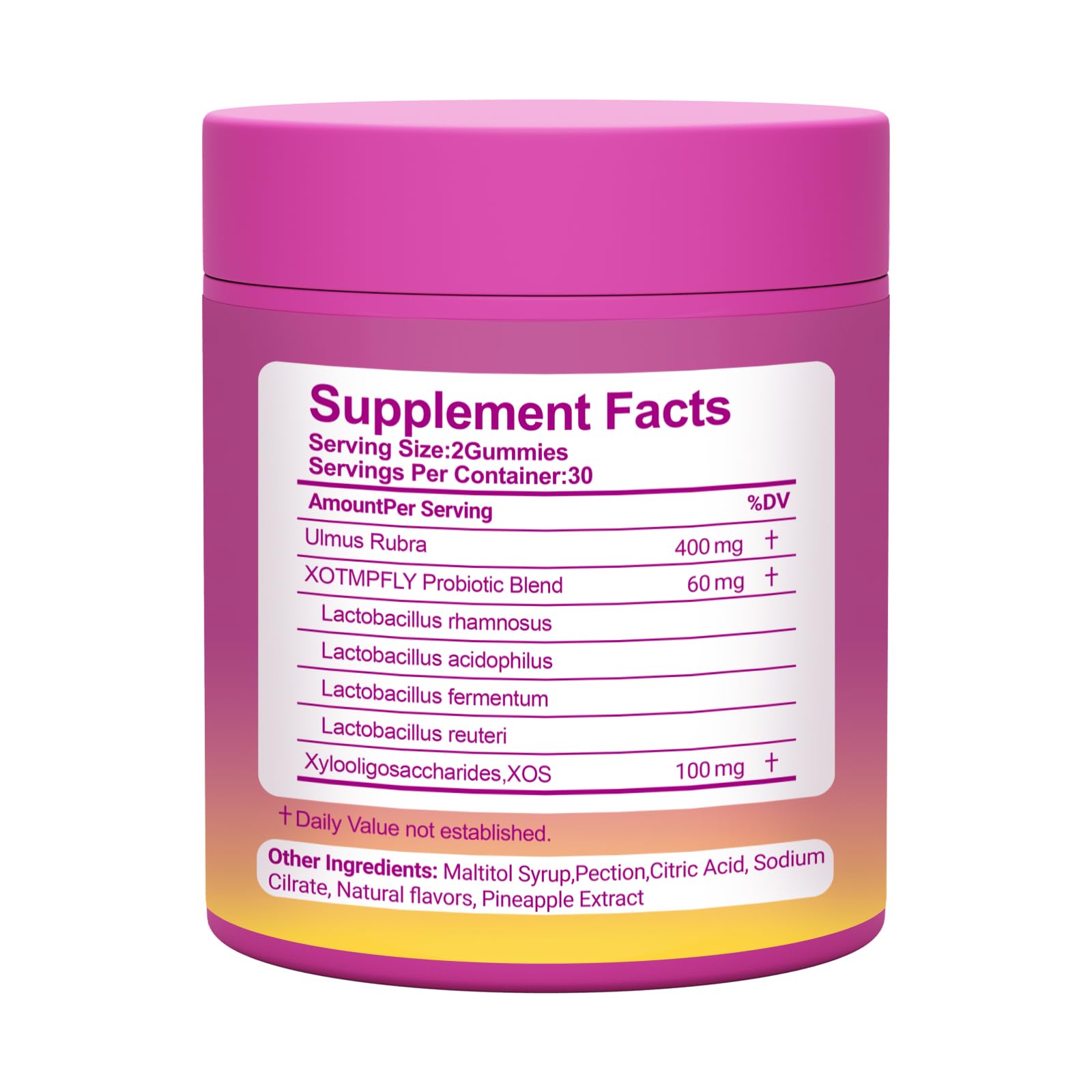 XOTMPFLY 60-count bottle signals long-lasting supply