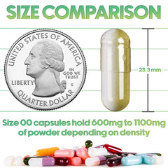 XPRS Nutra 00 blue-white capsules with glossy shells support precise measuring during filling