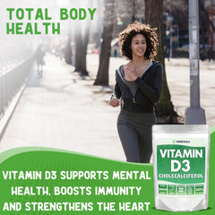 XPRS Nutra Vitamin D3 powder pour for shakes and recipes.