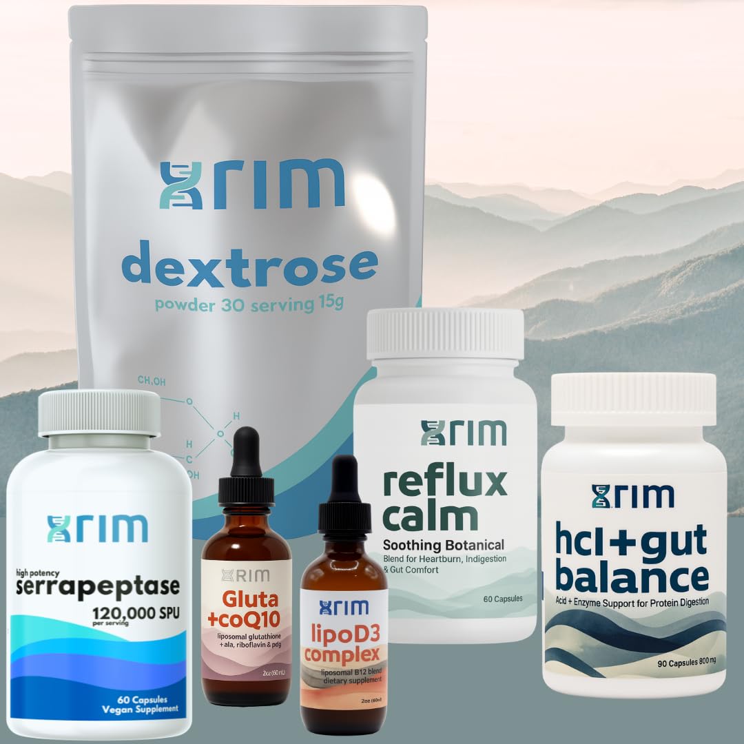 XRIM Serrapeptase daily dosage bottle scene.