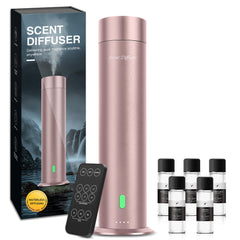 XspideM waterless diffuser tower design enhances spaces with refined fragrance.