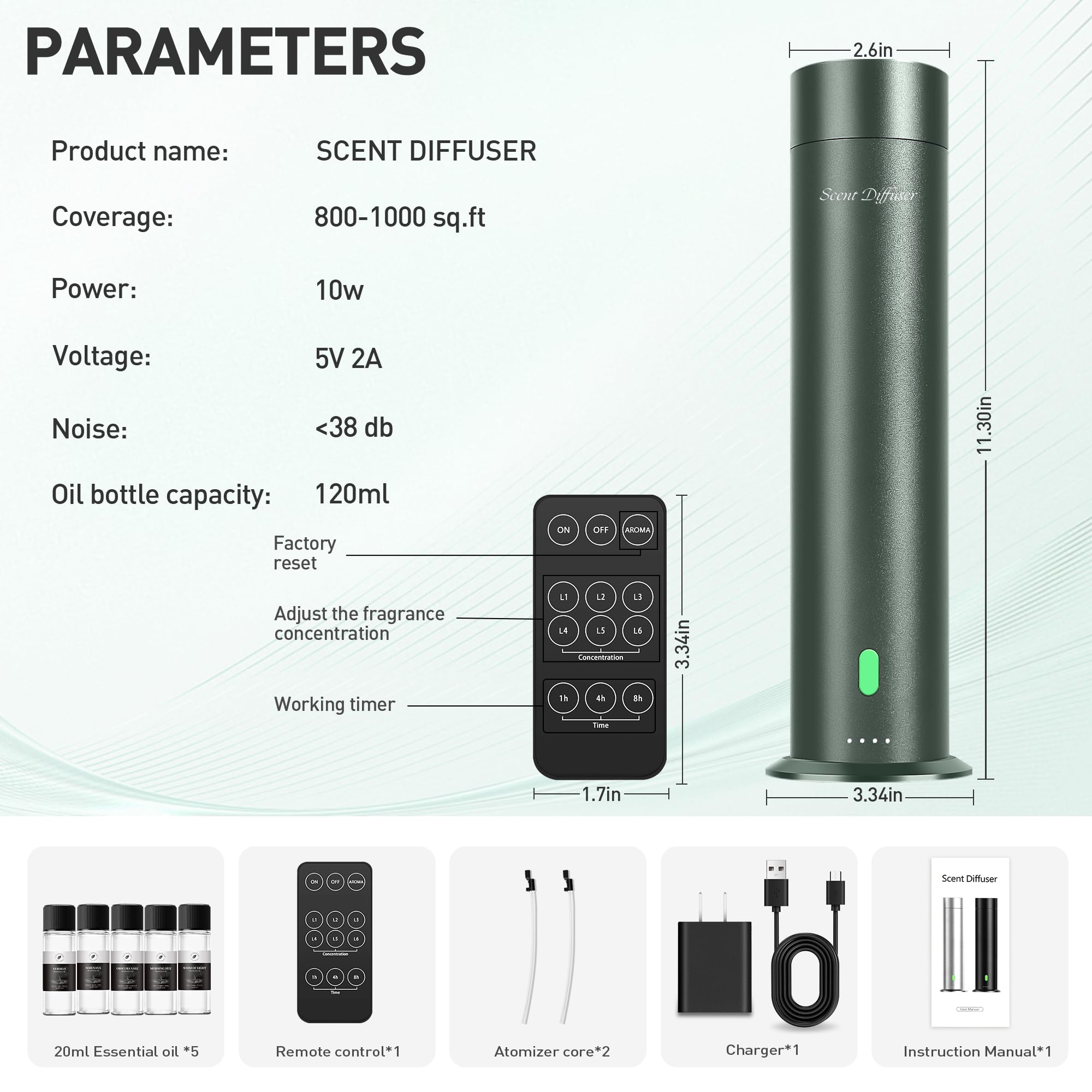 XspideM diffuser suitable for large rooms delivering steady aroma