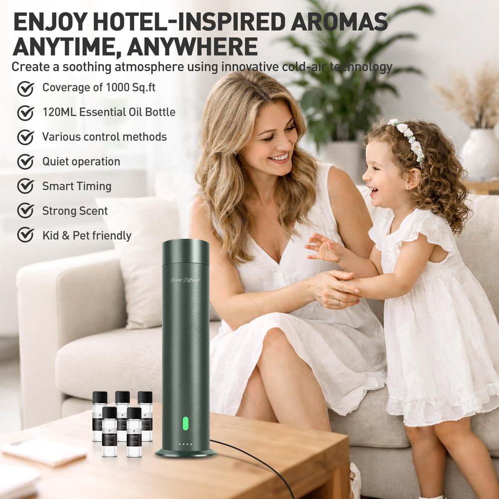 XspideM diffuser remote control enables convenient scheduling for daily relaxation