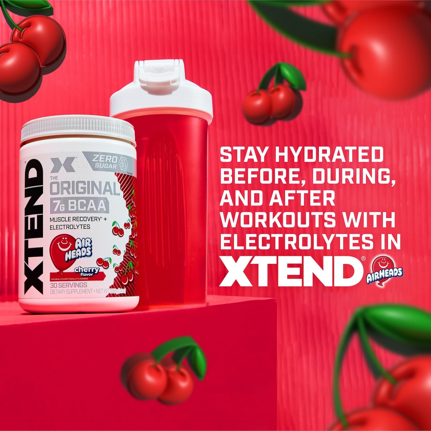 Xtend Original BCaa powder hydration with electrolytes supports longer sessions