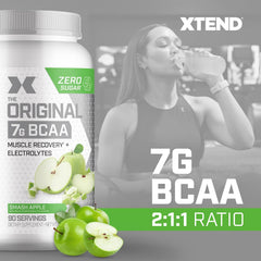 Xtend BCAA mix with water in glass for hydration and endurance