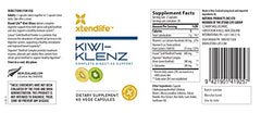 Xtendlife Kiwi-Klenz label highlights kiwifruit ingredients that support gut health.