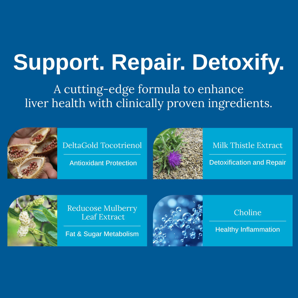 Xtendlife Total Liver Care label closeup featuring Milk Thistle and Tocotrienol ingredients.