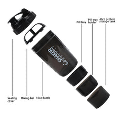 XTKS Shaker Bottle pill storage for on-the-go organization