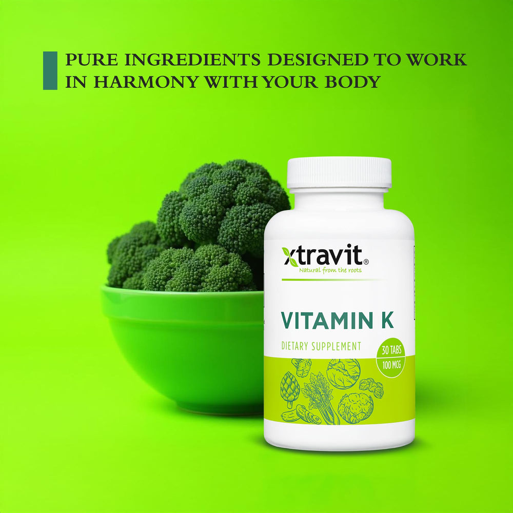 Xtravit Vitamin K on shelf display conveys accessibility and trust.