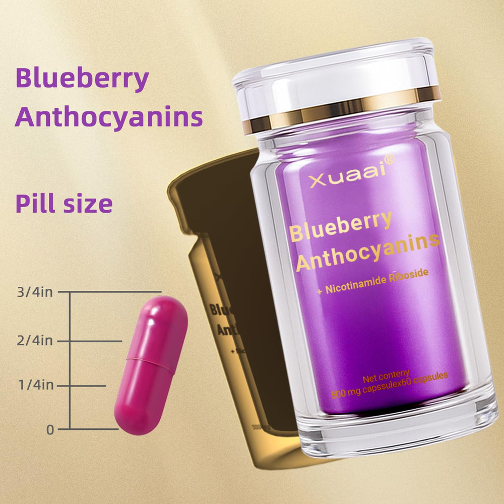 Xuaai Blueberry extract 10to1 capsules showcase potent NAD+ energy support