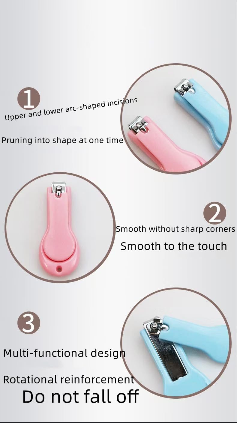 XUJINCN rounded-cutting-edge for gentle trims on delicate nails.