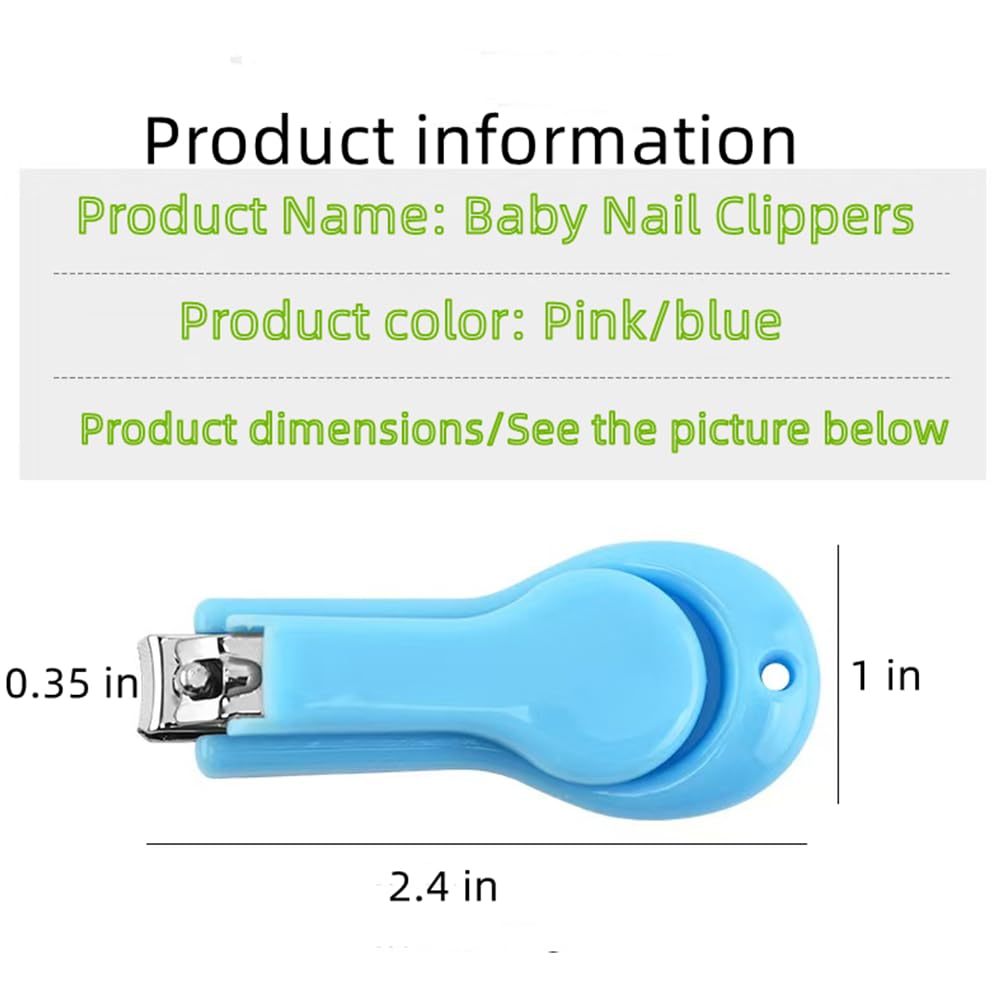 XUJINCN two-pack of baby nail clippers keeps one at home and one in your bag.