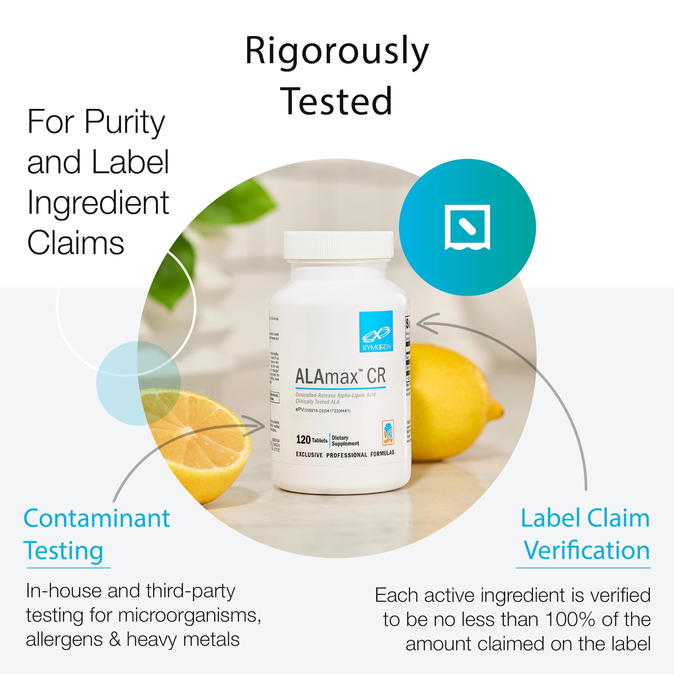 XYMOGEN ActivNutrients Without Iron packaging box beside bottle