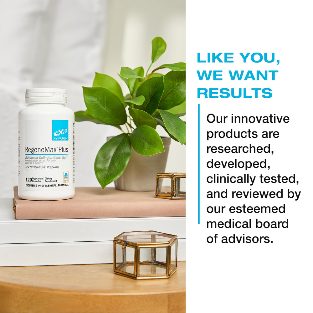 Xymogen Berberine HCL bottle on shelf highlights daily use.