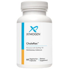 XYMOGEN CholeRex bottle front for lipid support and daily use.
