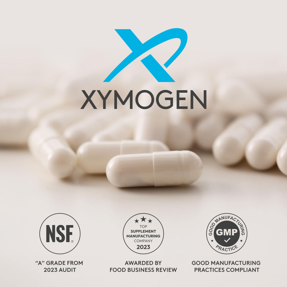 Capsules visible inside the Xymogen D3 2000 bottle.