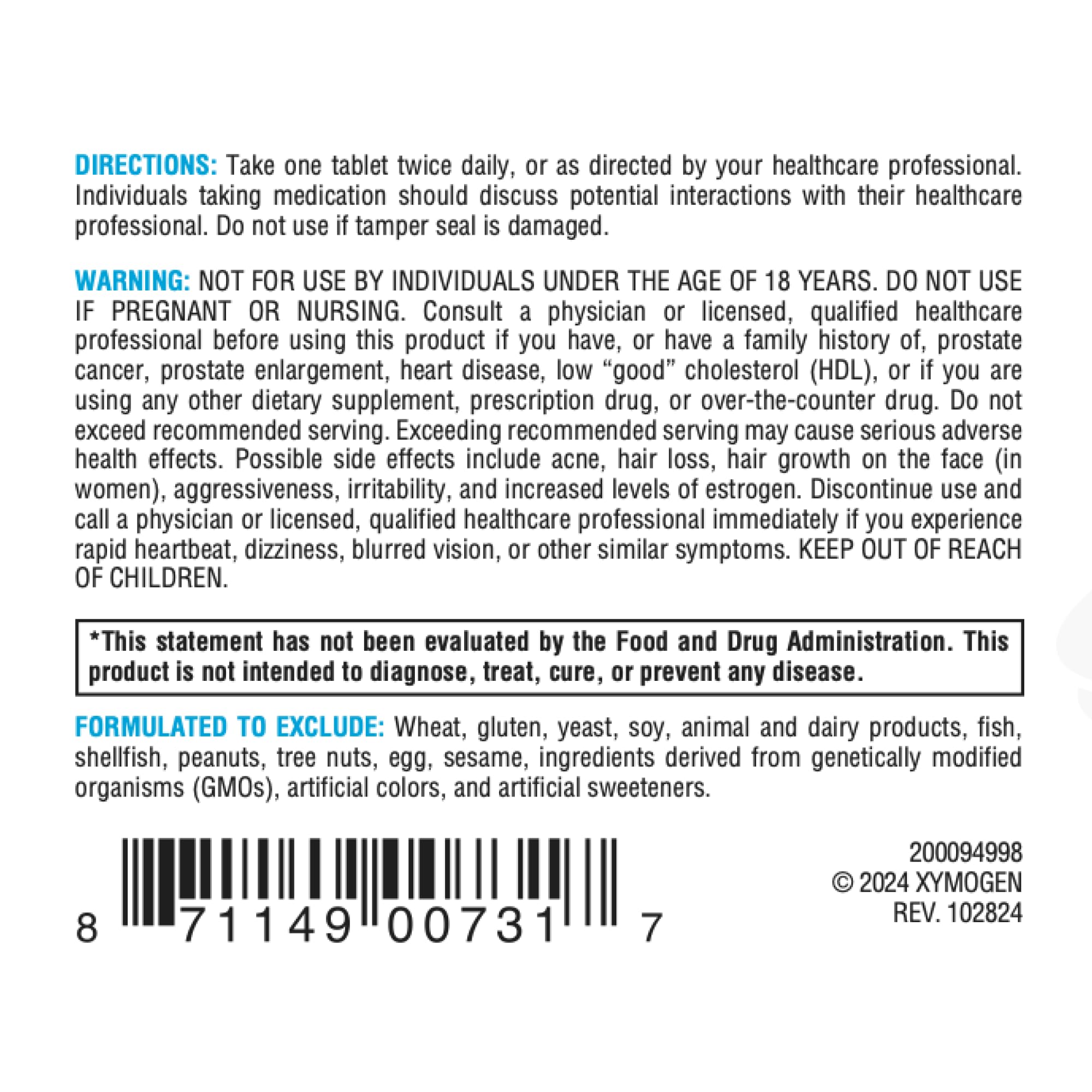 XYMOGEN DHEA 25 mg tablet detail reflects micronized texture.
