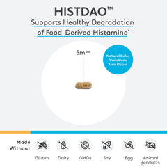 XYMOGEN HistDAO tablet held in hand for convenient daily serving