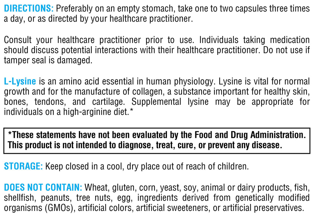 XYMOGEN L-Lysine 1000mg capsules daily-use setup on a kitchen counter.