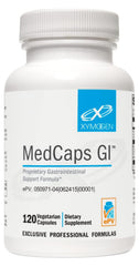 XYMOGEN MedCaps GI bottle front view highlighting gut support formula.