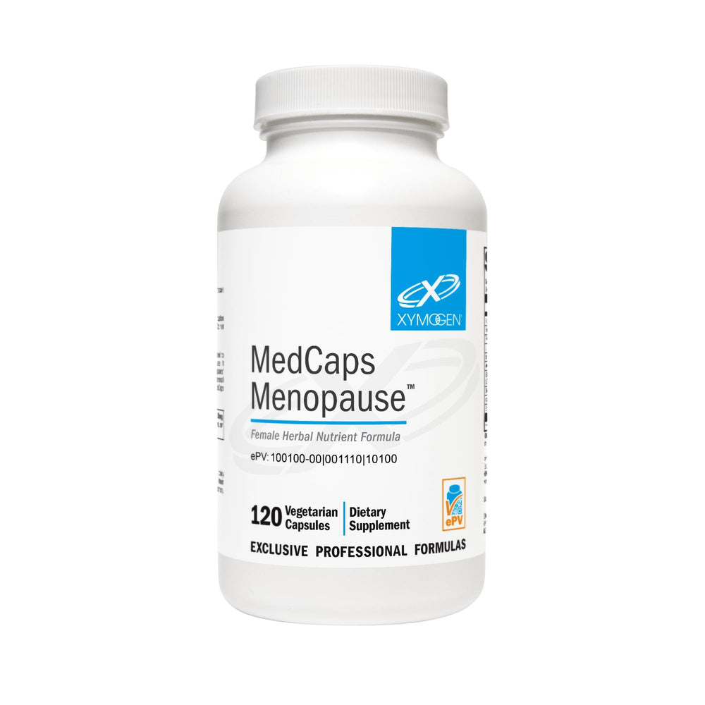 XYMOGEN Medcaps Menopause bottle with herbal blend for daily support