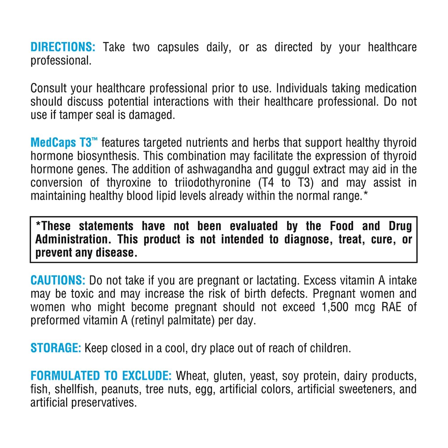Xymogen MedCaps T3 glass bottle on a bright table