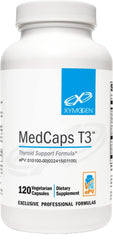 Xymogen MedCaps T3 thyroid support bottle for daily use