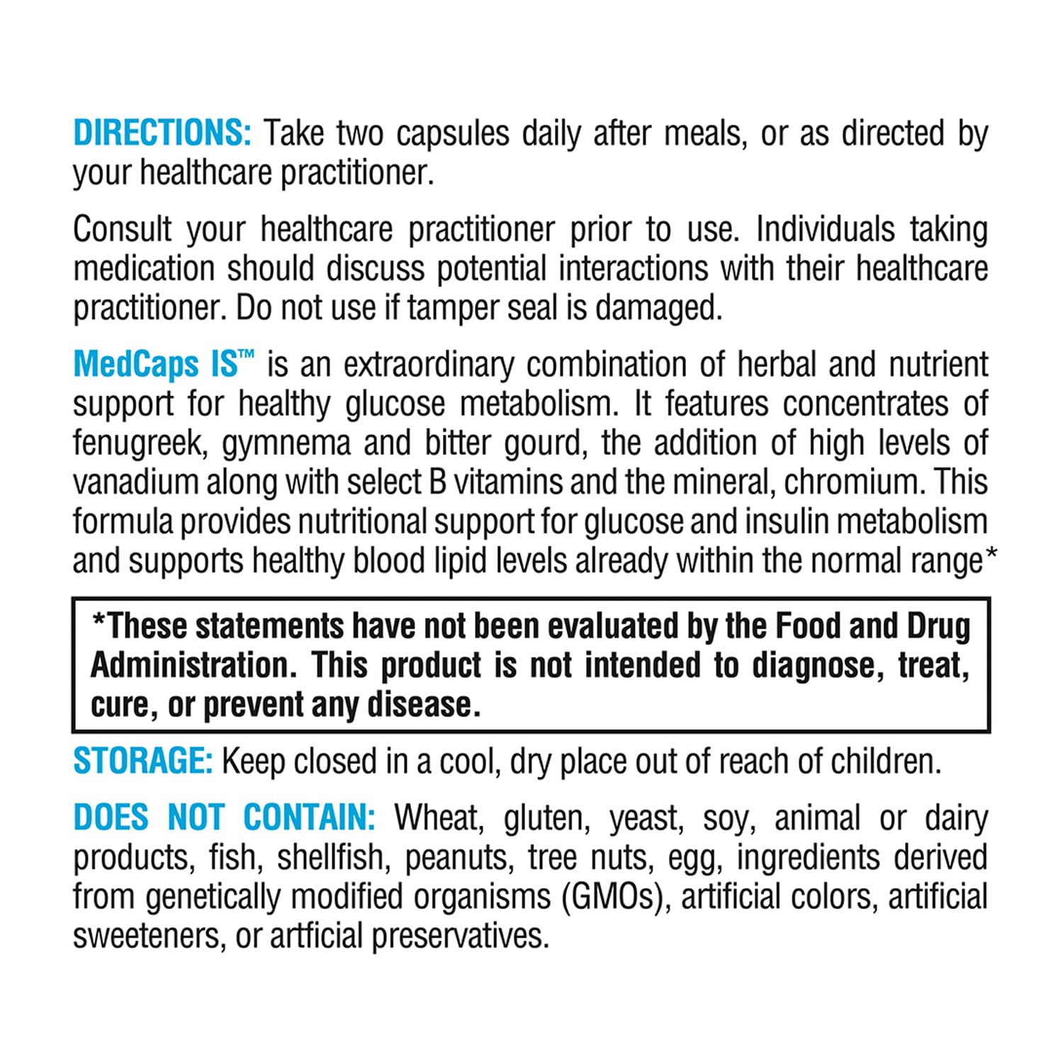 Xymogen MedCaps vanadium and B vitamins focus for balanced daily wellness.
