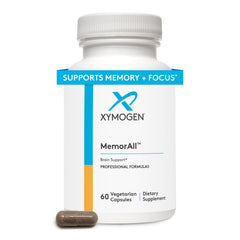 Xymogen MemorAll bottle front view with capsules for daily brain support.