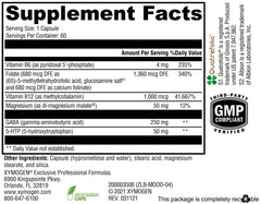 Closeup of XYMOGEN Mood Food bottle cap highlighting easy dosing