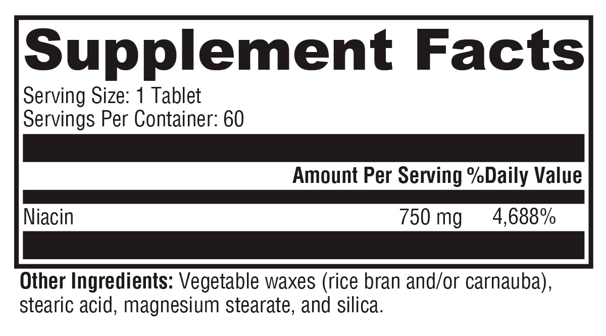 XYMOGEN NiaVasc 750 label detail focused on timing-release claims