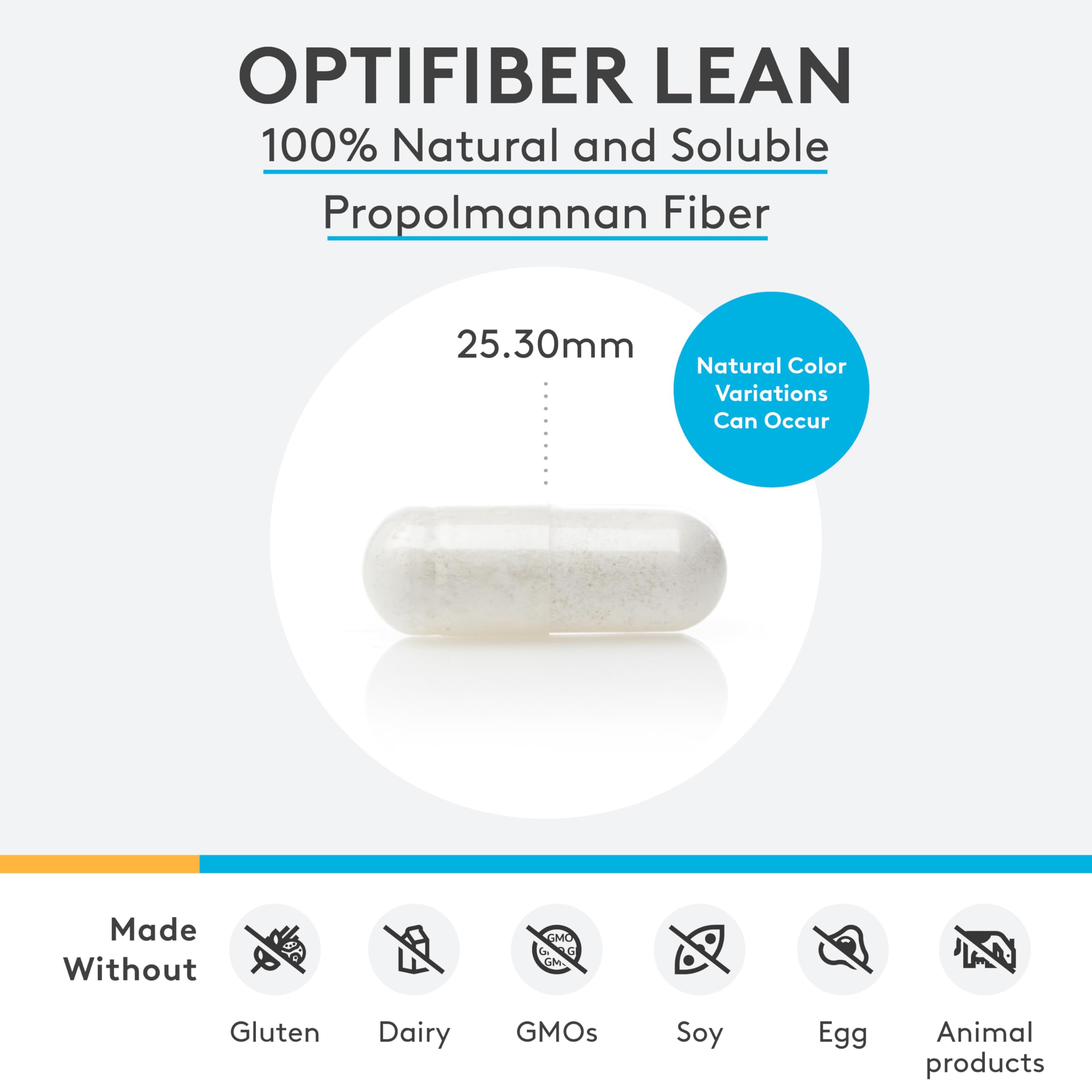 XYMOGEN OptiFiber Lean bottle side view with label details.