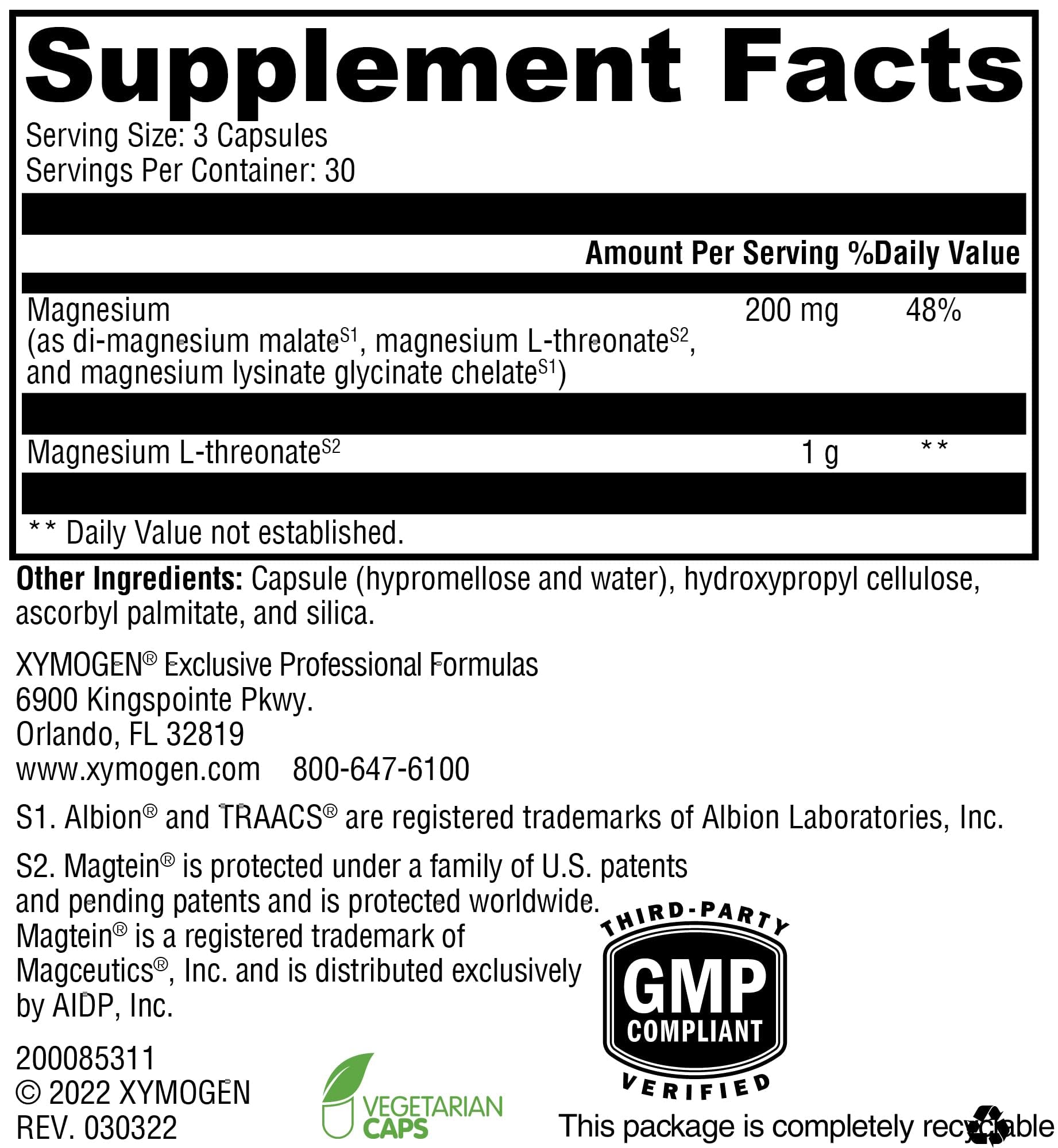 Close-up of OptiMag Neuro capsules highlighting bioavailable magnesium.