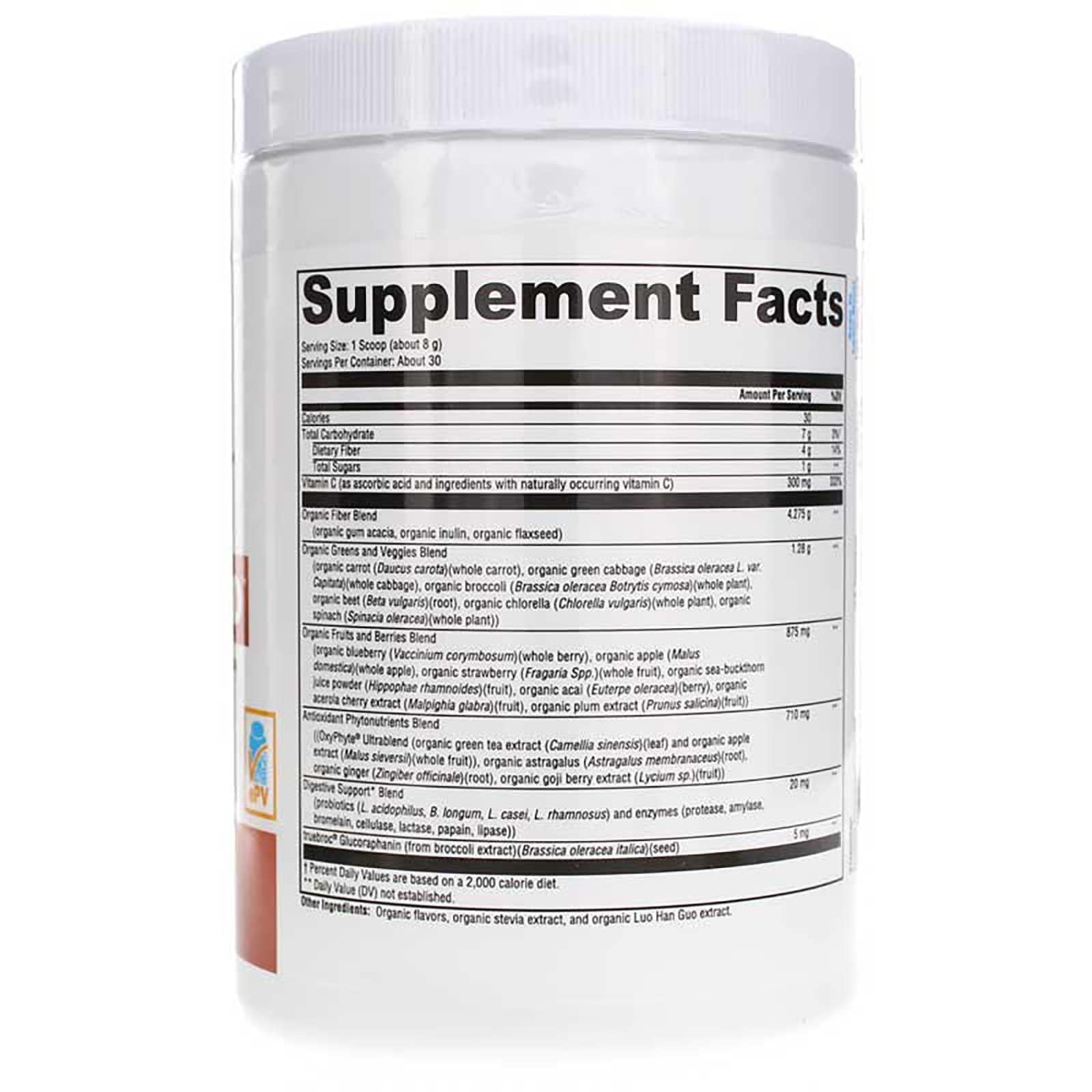 XYMOGEN OrganiX Phytofood scoop pouring into shake for quick nutrition.