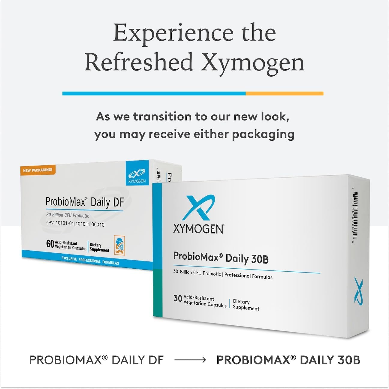 XYMOGEN ProbioMax Daily 30B blister packaging preserves probiotic potency