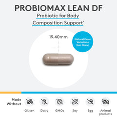 ProbioMax Lean blister pack highlights DRcaps and potency for digestion.
