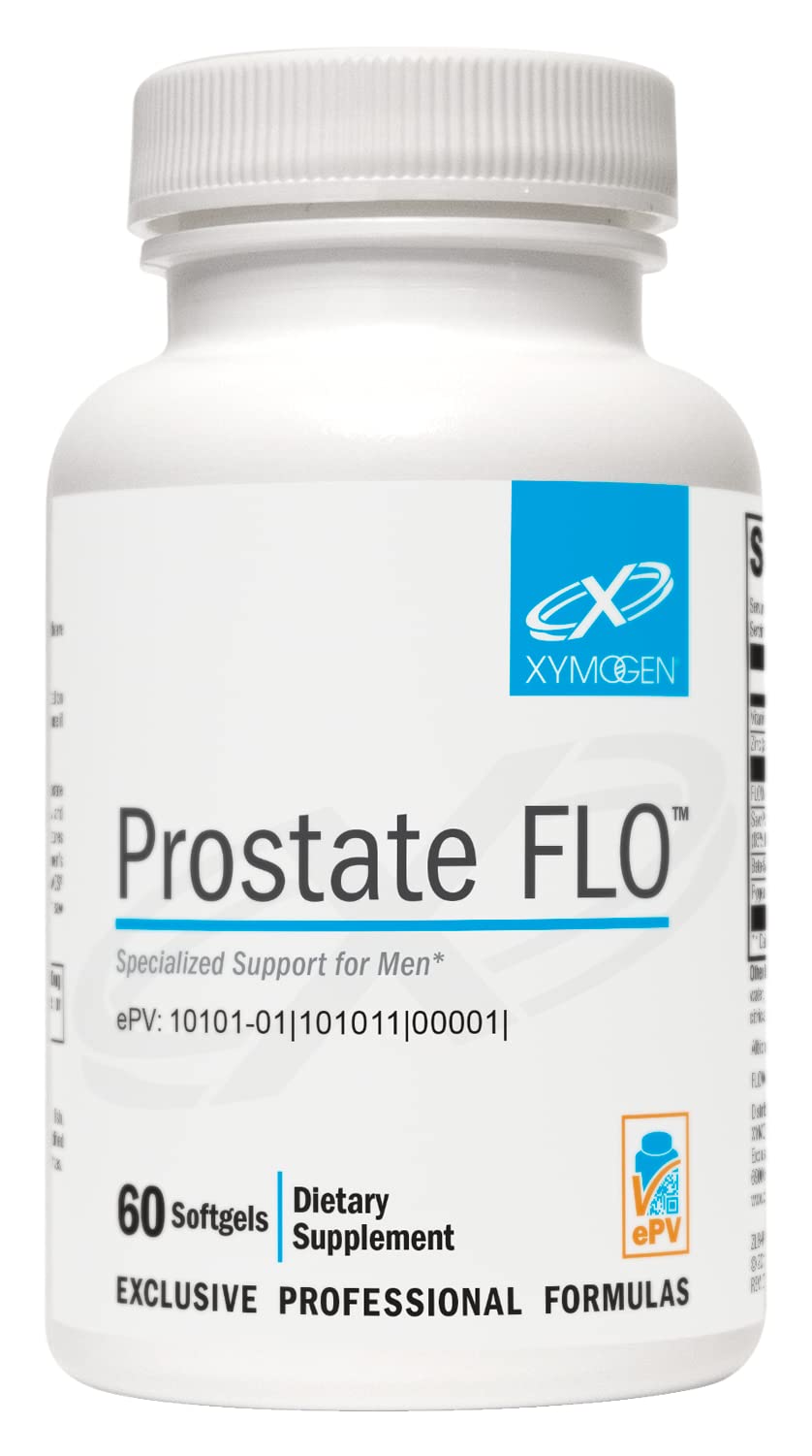 Xymogen Prostate FLO bottle shown for urinary health support and prostate wellness