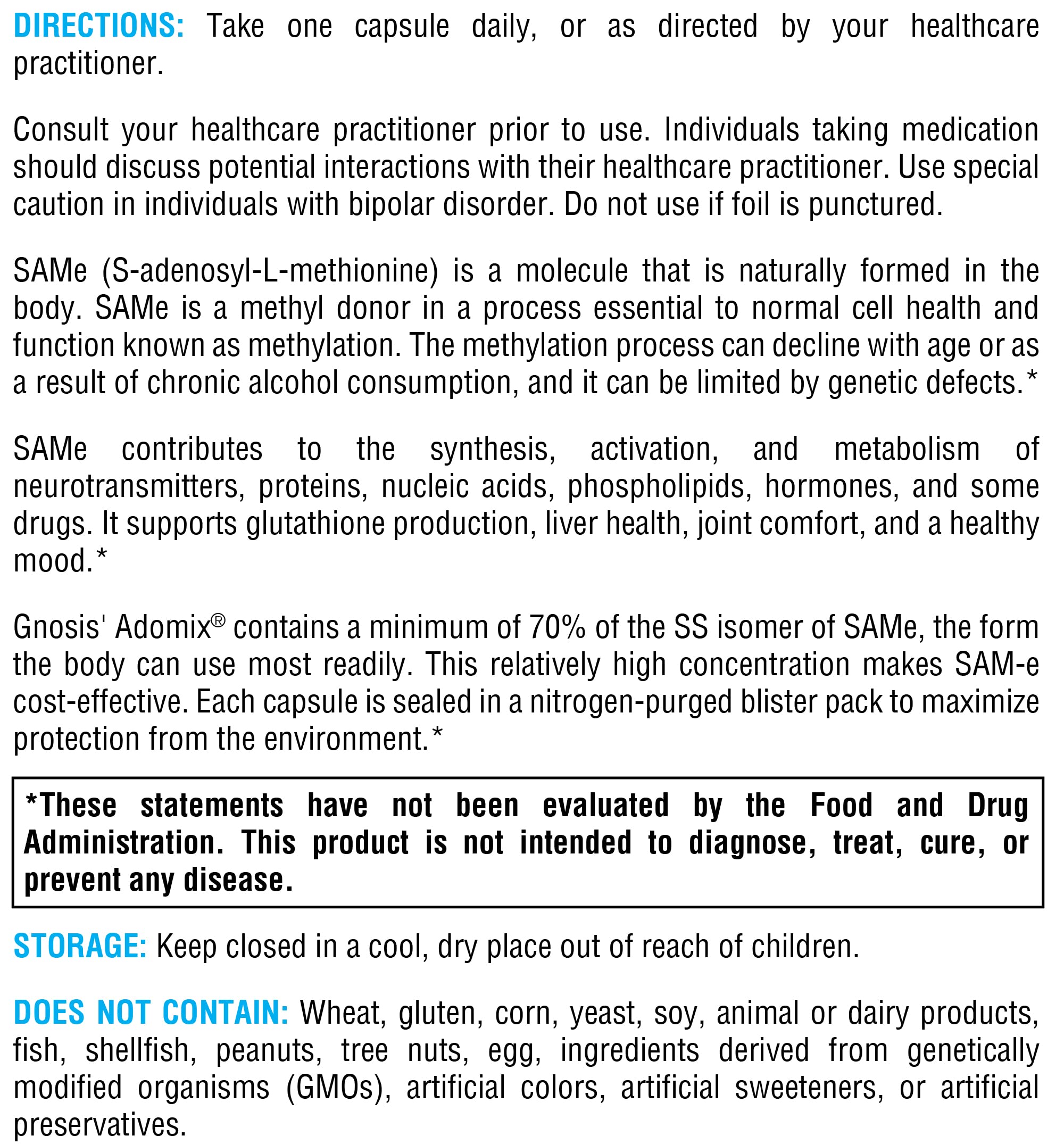 Nitrogen-purged blister pack protects XYMOGEN SAM-e capsules