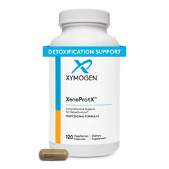XYMOGEN XenoProtX bottle with capsules for detox support.