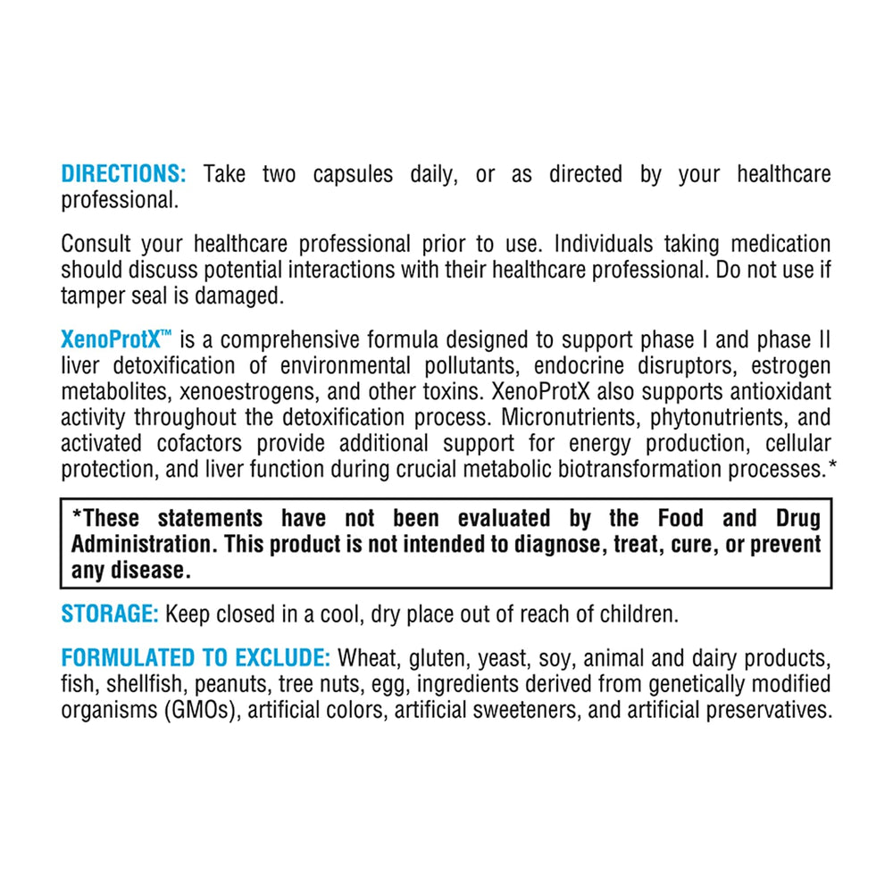 NAC and methyl folate listed among micronutrients in XenoProtX.
