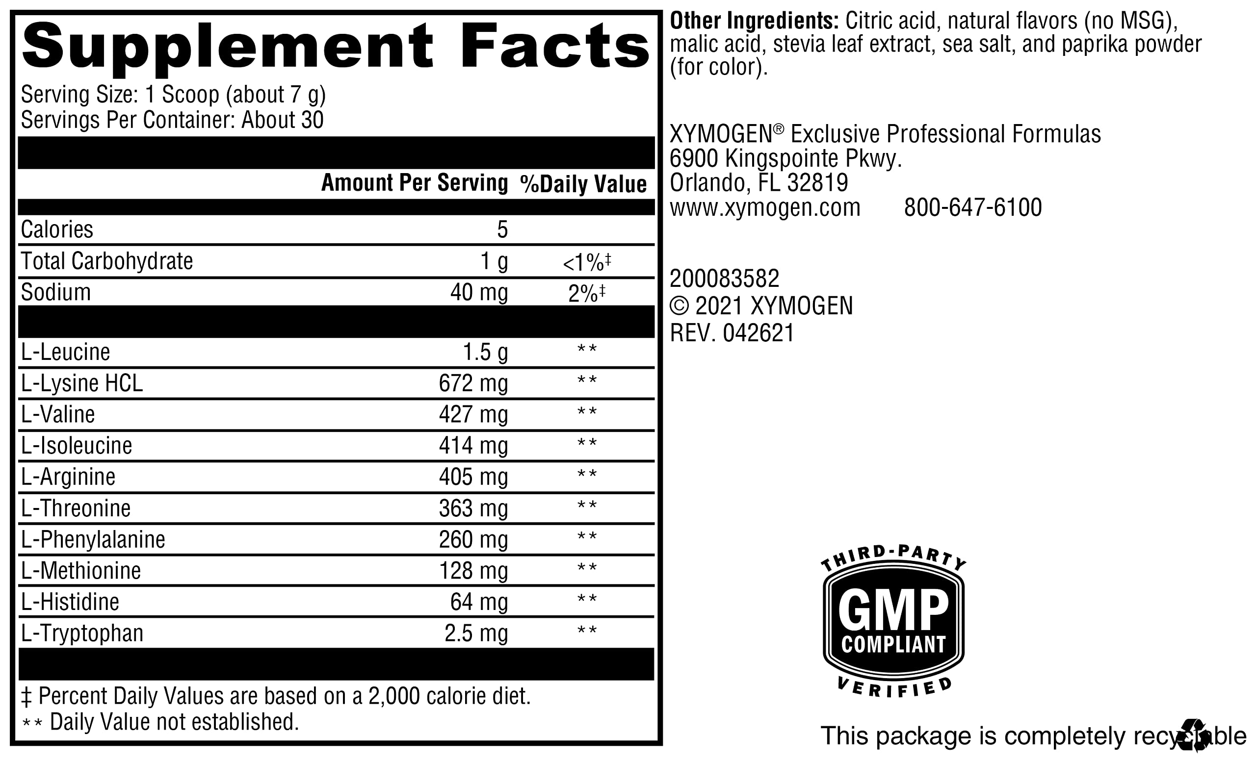 XYMOGEN XymoBolX lemon packaging shows clean allergen-free formula