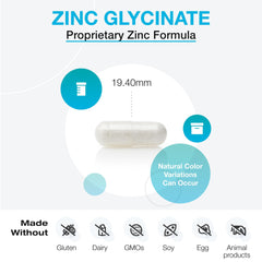 Dispensing XYMOGEN zinc glycinate capsule for easy dosing