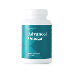 Xyngular Advanced Omega 90-count bottle, supporting heart health and brain wellness