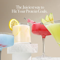 Xyngular Clear Protein+ glass serve with juice-like consistency for light hydration