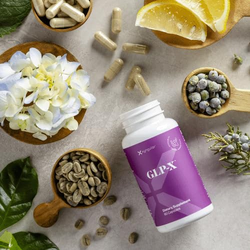 Xyngular GLP-X tablets inside bottle showing simple daily supplementation.